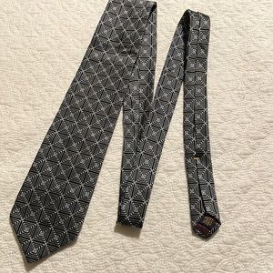 Black and white with blue and grey textured XMI for nordstroms tie